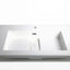 Cosmic Block Evo 80 cm Matte Teckstone Vanity Washbasin