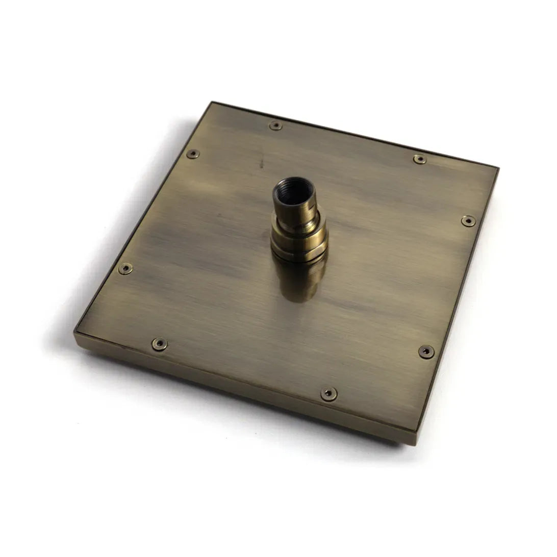 Marti 1921 Square Ultra-Slim Overhead Shower Head - Bronze
