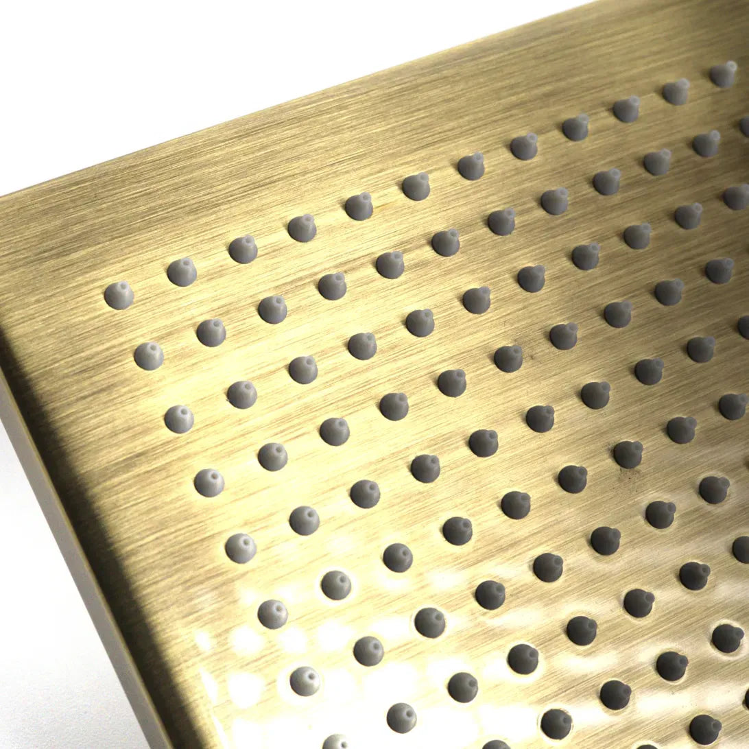 Marti 1921 Square Ultra-Slim Overhead Shower Head - Bronze